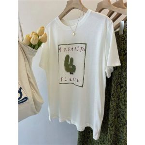 Áo Thun Cotton Modal Tay Ngắn in Họa Tiết Mùa Hè Dáng Rộng Cho Nữ Áo Thun Cơ Bản Giúp Thon Gọn Thoải Mái Thoáng Khí