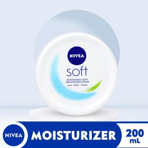 NIVEA Soft Moisturizing Cream for dry skin for face and body 200ml