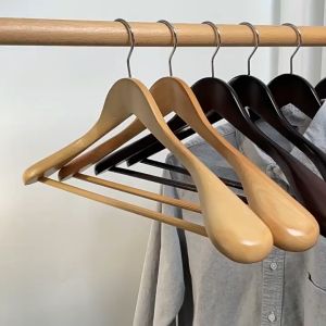 ไม้แขวนเสื้อไม้ ขนาด38cm*10cm พร้อมส่ง - กันหลื่น - สำหรับแขวนเสื้อสูท/ชุดหนาว G3050