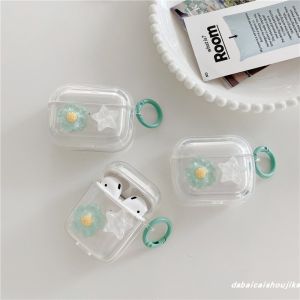 Floral Star Protection Case for Airpods Pro2 Wireless Bluetooth Earphone Soft Shell Anti-Fall Womens Cute Personalized Cover