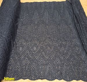 bahan kain kebaya tulle eplic elishaab full payet mewah terbaru/gaun pesta/kebaya akad