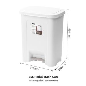 ASVEL | Pedal Trash Can with Lid 85L