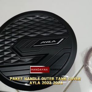 Paket Handle Door Outer Pintu Tank Cover Ayla 2023 Hitam Doff