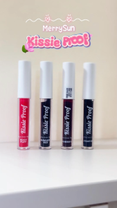 MerrySun Kissie Proof Lip & Cheek Tint – 4 Shades | Waterproof • Kiss-Proof • 12H Long-Lasting
