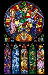 Bandai | Diamond Painting Zelda Stained‑Glass Game Character Mosaic Handicraft DIY Art Piece Ideal Holiday Gift and Home Wall Decoration