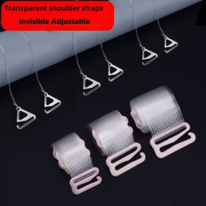 Yingbao Invisible Adjustable Clear Transparent Bra Strap Adjusted Women Underwear Strap Seamless Shoulder Strap Non-Slip Bra Strap