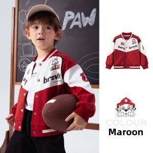 Paw Patrol | Fall Boys Motorcycle Style Baseball Jacket