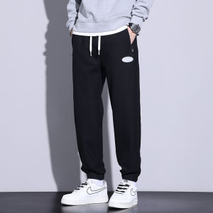 Vancl Casual Pants Mens Spring Autumn 2025 New Trend Straight Leg Mens Sports Black Pants Cotton Loose Fit Leisure Trousers
