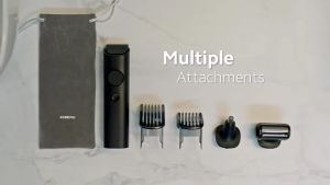 Xiaomi Grooming Kit Pro ชุดอุปกรณ์ตกแต่งหนวดเคราและเส้นผมแบบพกพา พร้อมแปรงตกแต่งหลายขนาด กันน้ำ IPX7