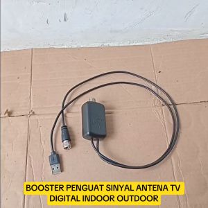 V175 ORI BOOSTER BOSTER TV USB POWER PENGUAT SINYAL ANTENA TV DIGITAL INDOOR OUTDOOR DVB-T2 RECEIVER