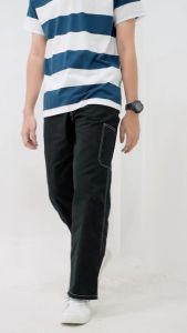 Otsky Celana Panjang Pria Carpenter Denim & Twill Reguler Fit
