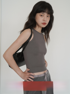 EighthMonth Womens American Cross-Back Tank Top Summer Casual Sports Inner Wear Slim Fit Cotton Spandex No-Sleeve Top