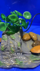 Mô Hình Hang Đá Thác Nước Trang Trí Hồ Rùa Cảnh Trang Trí Bể Cá Hồ Thủy Sinh - Thác Nước Giả Đá