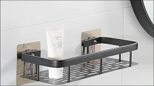 Rak Dinding Besi Serbaguna dan Rak Tempel Besi Kamar Mandi