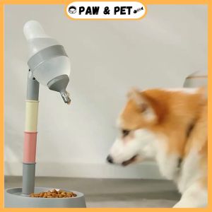 Pet Drink Feeder With Adjustable Stand Food Container Standing Feeder For Cat And Dog