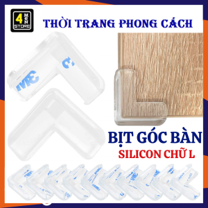Combo 10 Miếng Bịt Góc Bàn Silicon Trong Suốt - Bọc Cạnh Bàn Tránh Va Đập An Toàn Cho Bé Sẵn Keo - Bọc Góc Bàn Chống Va Đập Bảo Vệ Trẻ Em Bảo Vệ Cạnh Tủ Bàn