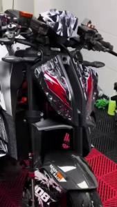 For SUPERDUKE 1290 R Super Duke 2023- Motorcycle Downforce Naked Frontal Spoilers Winglet Aerodynamic Wing Front Spoiler Kit