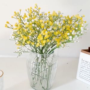 Set 6 Hoa Baby Giả Tươi Tắn Cắm Trang Trí Nhà Cửa Phụ Kiện Chụp Ảnh Hoa Cưới Decor Nhà Hàng Sự Kiện