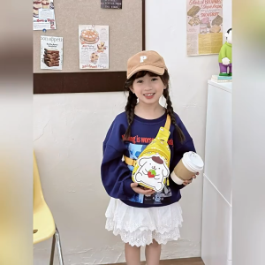 Sanrio Cute bag Kids Anime Kuromi Cinnamoroll Shoulder Bag Girls Boys Outdoor Sport Travel Waist Gift