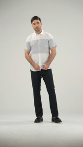 MOC Kemeja Lengan Pendek Pria ELON - White