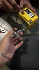 LAMPU LED SEIN RITING BULAT PALU ALUMINIUM CHROME CLASSIC CB GL MP TIGER NYALA KUNING BIRU