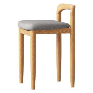 Nordic Style Solid Wood Makeup Bench Simple Modern Oak Backless Small Household Use Wooden Stool Backless Square Stool