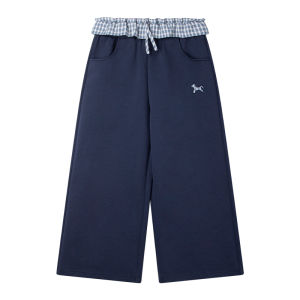 MUCMUKN | Antibacterial Tencel Cotton Grid Horse Printed Leisure Pants