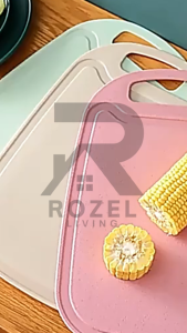 ROZEL Talenan Anti Slip Bahan PP Food Grade Jerami Gandum / Talenan Wheat Straw Multifungsi