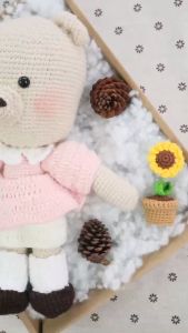 GẤU LEN _GẤU SUNDAY WOOL: Người bạn đồng hành mềm mại đáng yêu dành cho mọi lứa tuổi_ Quà Tặng & Trang Trí Sinh Nhật