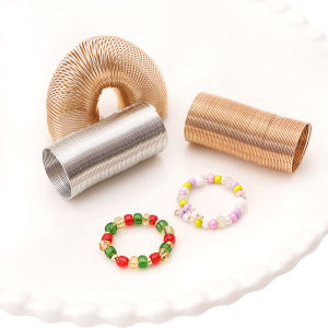 68 Loops 20mm Steel Wire Rings Loop Rhodium Gold Color Beading Wire Circle Hoop for Jewelry Making Findings DIY Finger Ring Accessories