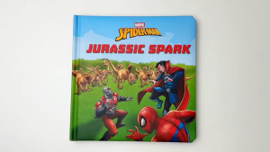 Marvel Spiderman Jurassic Spark Padded Hardcover Story Book To Read For Kids