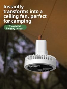 Portable Outdoor Camping Strong Mini Fan Hanging Tripod Fan Super Long Battery Life Violent 2298 Home Use Mini Fan