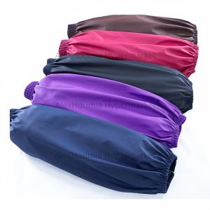 Waterproof Oversleeves Arm Sleeves Covers with Elastic Cuffs Gardening Sleeves Waterproof Ideal for Car Washing and Cooking