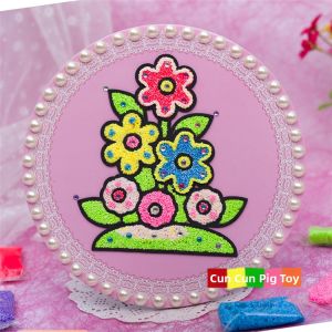 CHOUXIAOYA | DIY Coloring Intelligent EVA Snow Mud Pearl Clay Painting Frame Toy