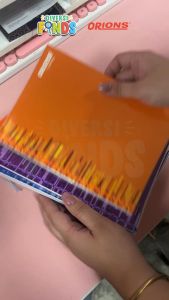 Orions STRIPES YARN Notebook W/Plastic Jacket 80lvs- Set of 1 3 6 10