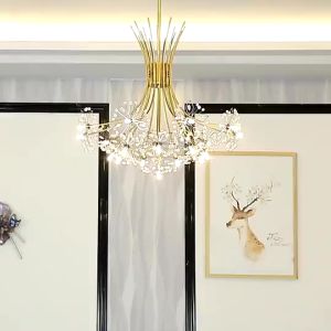 【MG】cristmass Lights Design Tricolor Modern LED Dandelion Chandelier Lamps Ceiling Light for Living Room Pendant Lamp