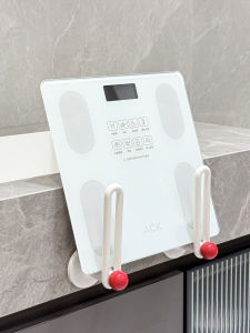 Creative Wall-Mounted Electronic Scale Storage Rack No-Drilling ABS Material Simple Style Universal Organizer for Home Use
