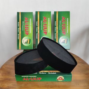 Peci Songkok Kopiah Kopeah Kopya Full ac hitam al ijup Tinggi 7cm 8cm 9cm 10cm