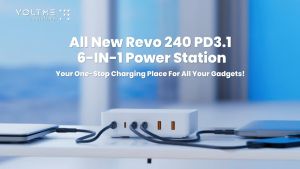 VOLTME Revo 240 PD3.1 | PD240W | 4 USB-C & 2 USB-A Ports | UK Plug | GaN Charger