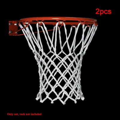 1Pair Basketball Rim Mesh Net Standard Sports Basketball Net Loops Outdoor Sports Basketball Hoop Net Accessories