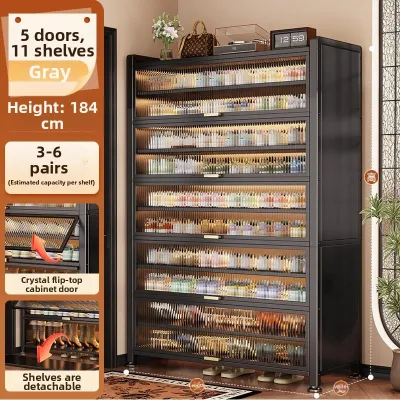 Dustproof Large Capacity Shoe Cabinet Steel