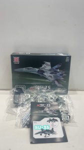 Multi-Role Fighter Jet SU-35 1:100 DIY Aeroplane Plane Airplane Aircraft Military Blocks Model Collection Toys Boys Kids