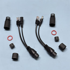 48V to 12V POE Splitter Waterproof With Video And Power POE Adapter Cable Supply Module Injector for IP Camera Extender