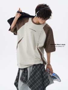 NANSSE | Design Handcrafted Beading Short Sleeve T-Shirt