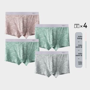 Quần lót nam MiiOW Cat Man bằng lụa cotton thoáng khí kháng khuẩn - mùa hè 2025