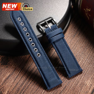 Quick Release Band 22mm Smartwatch Leather Nylon Watch Strap Women Men Wristband for Seiko Bracelet for Rolex Sailcloth Bands