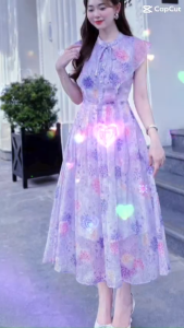 ĐẦM BÈO NGỰC XOÈ XẾP LYVOAN HOA SIÊU ĐẸP(25Q)