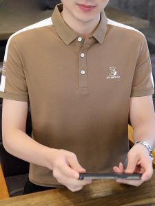 HENGYUANXIANG | Hengyuanxiang Mens Short Sleeve Polo Shirt Pure Cotton Thin Style Fashionable Turn-down Collar Summer New Arrival Base Layer Top
