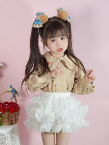 Original Childrens Clothing Multi-Color Violent Pumpkin Skirt Soft Gauze Multi-Layer Fluffy Skirt Lampshade Pants for Girls