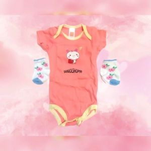 Baju Bayi Jumper Lengan Pendek & Kaos Kaki CEWEK / COWOK Harga SATUAN